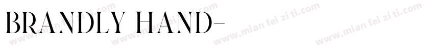 brandly hand字体转换
